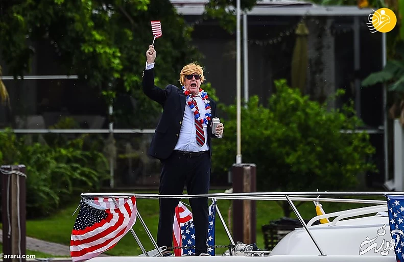 گزارش تصویری دعا برای بهبودی حال دونالد ترامپ